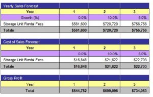 storage lot business plan